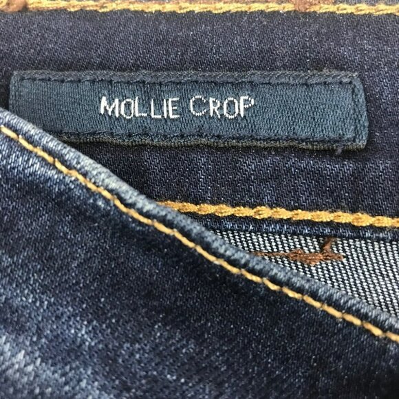 Lucky Brand Womens Mollie Crop Jeans Size 2 Dark Wash Denim Slim Straight - Picture 10 of 15